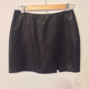 Express Leather Skirt